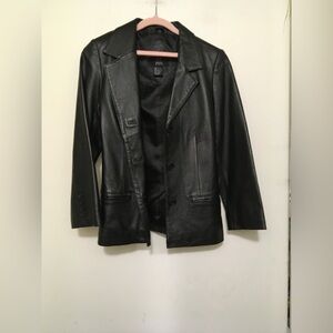 Girls Black Leather Jacket